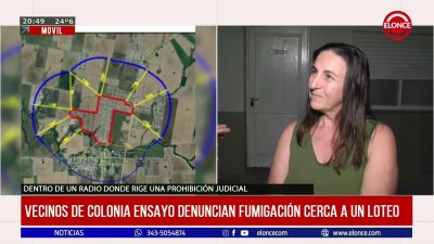 Vecinos de Colonia Ensayo denuncian fumigación cerca de un loteo